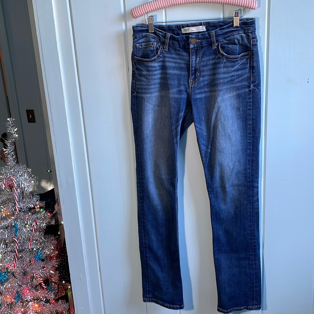 BKE Denim Payton jeans Universal Fit straight Sz 29x31 1/2 *flaw:see last photo